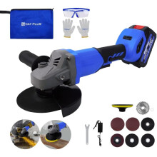 Cordless Angle Grinder Brushless Motor Angle Cutting  Tool 4-1/2 Inch with 6.0Ah Lithium-Ion Battery and Charger for Makita