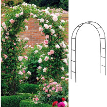 (Pack of 1) Metal Garden Arbor Arch Steel Frame Arch for Backyard Patio Lawn Wedding Decorations