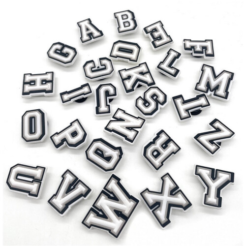 26 Letters Numbers Jibbitz Croc Shoe Charms 1
