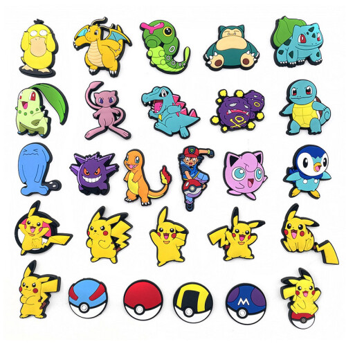 Cute Pokémon Shoe Croc Charms 30pcs 1