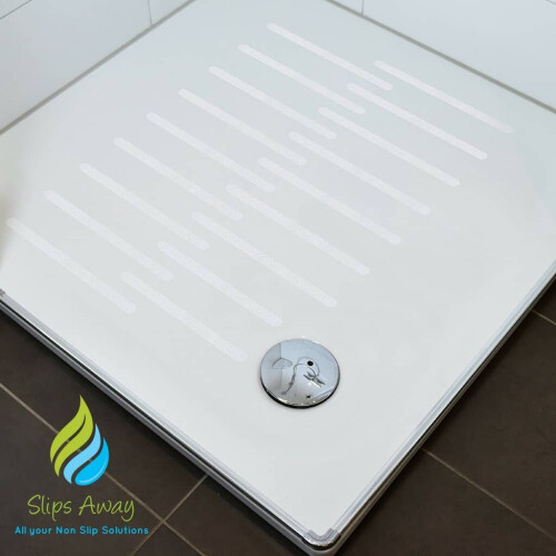 Anti Slip Bath & Shower Stickers – 8x White Strips