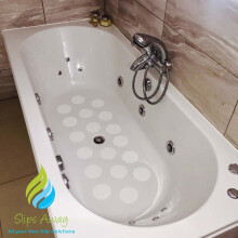 Non Slip Bath & Shower Stickers – 10x Large White Discs