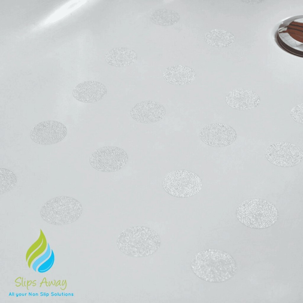 Slips Away Non Slip Bath & Shower Stickers - 28X Clear Discs