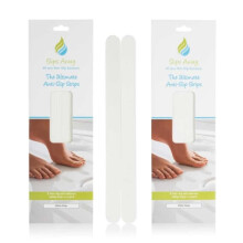 Anti-Slip Bath & Shower Stickers - 16 White Non-Slip Strips, Easy Apply, Mould-Resistant, Durable Adhesive