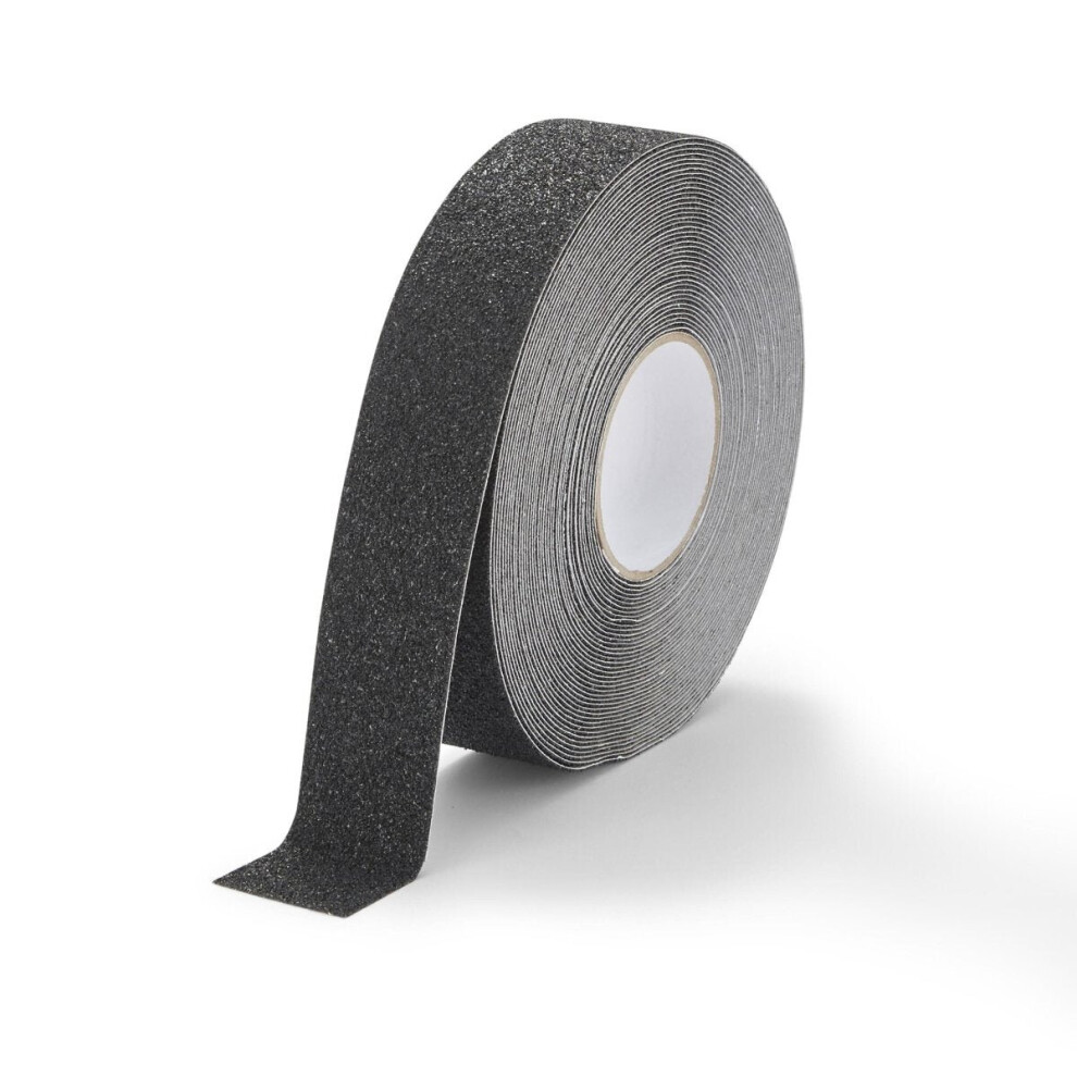 (Black, 50Mm X 18.3M) Extra Course Grade Anti Slip Tape Rolls 18M 5061000041764