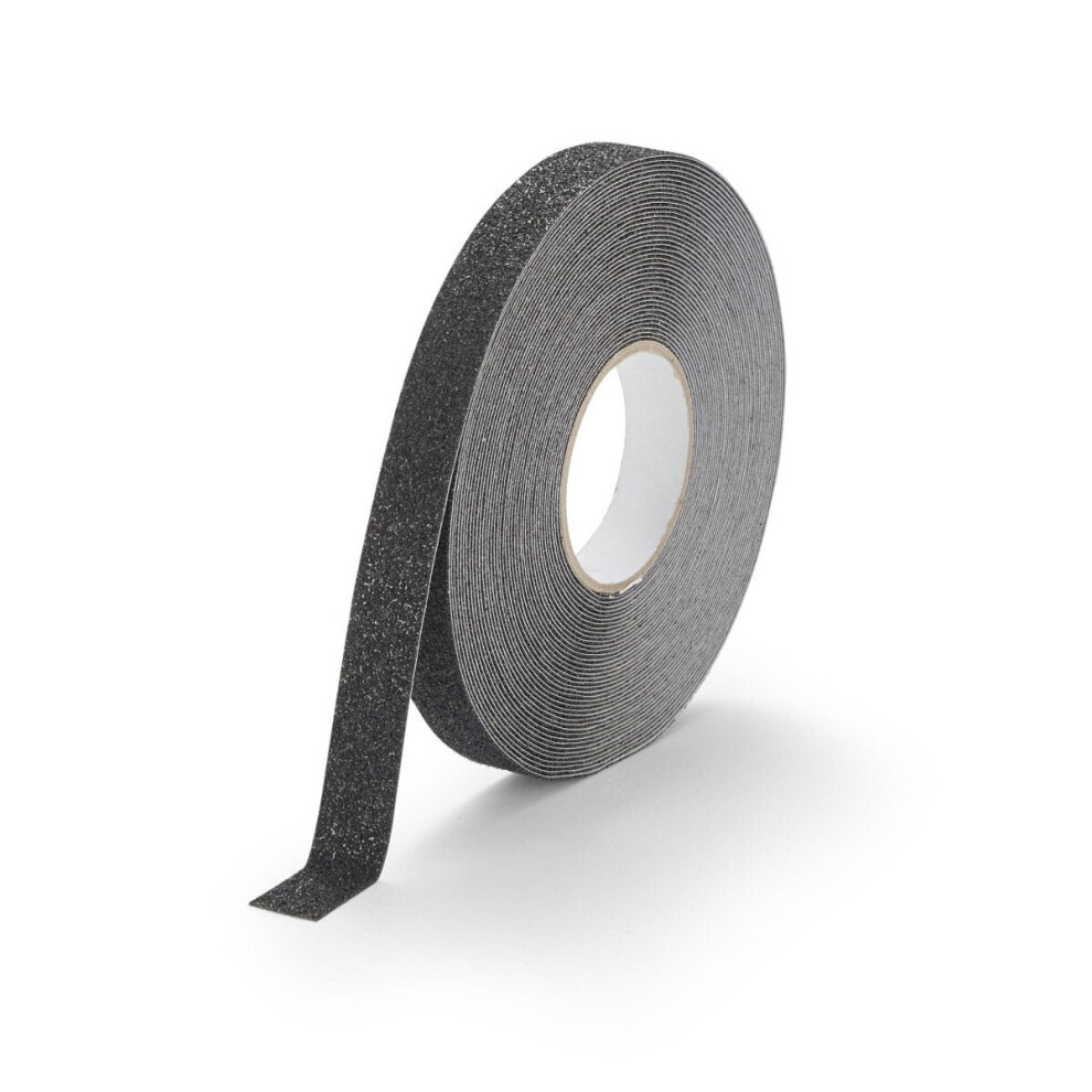 (Black, 25Mm X 18.3M) Extra Course Grade Anti Slip Tape Rolls 18M 5061000041757