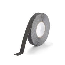(BLACK, 25mm x 18.3m) Course Grade Anti Slip Tape Rolls 18m