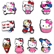kitty Shoe Charms Shoe Buckle for Crocs Jibbitz, Cool Shoe