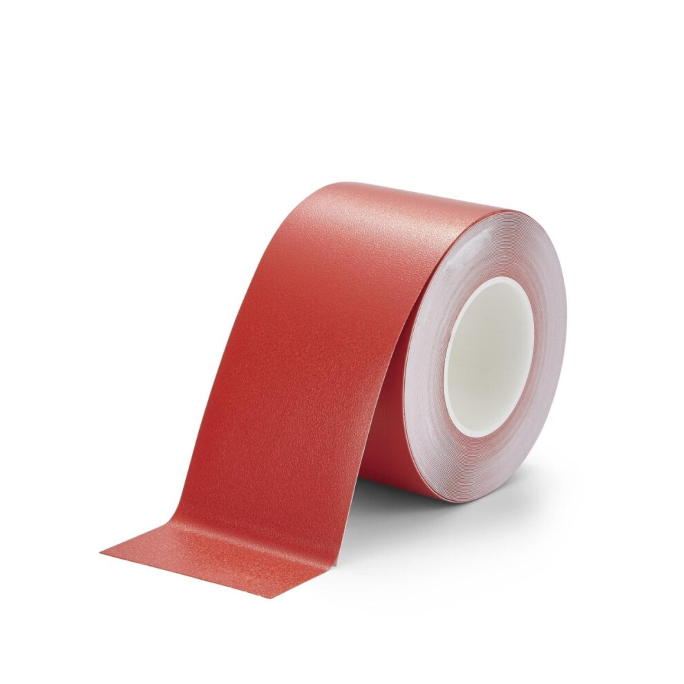 (Red, 150Mm X 18.3M) Resilient Soft Touch Textured "Rubber Feel" Anti-Slip Tape 5061000042617