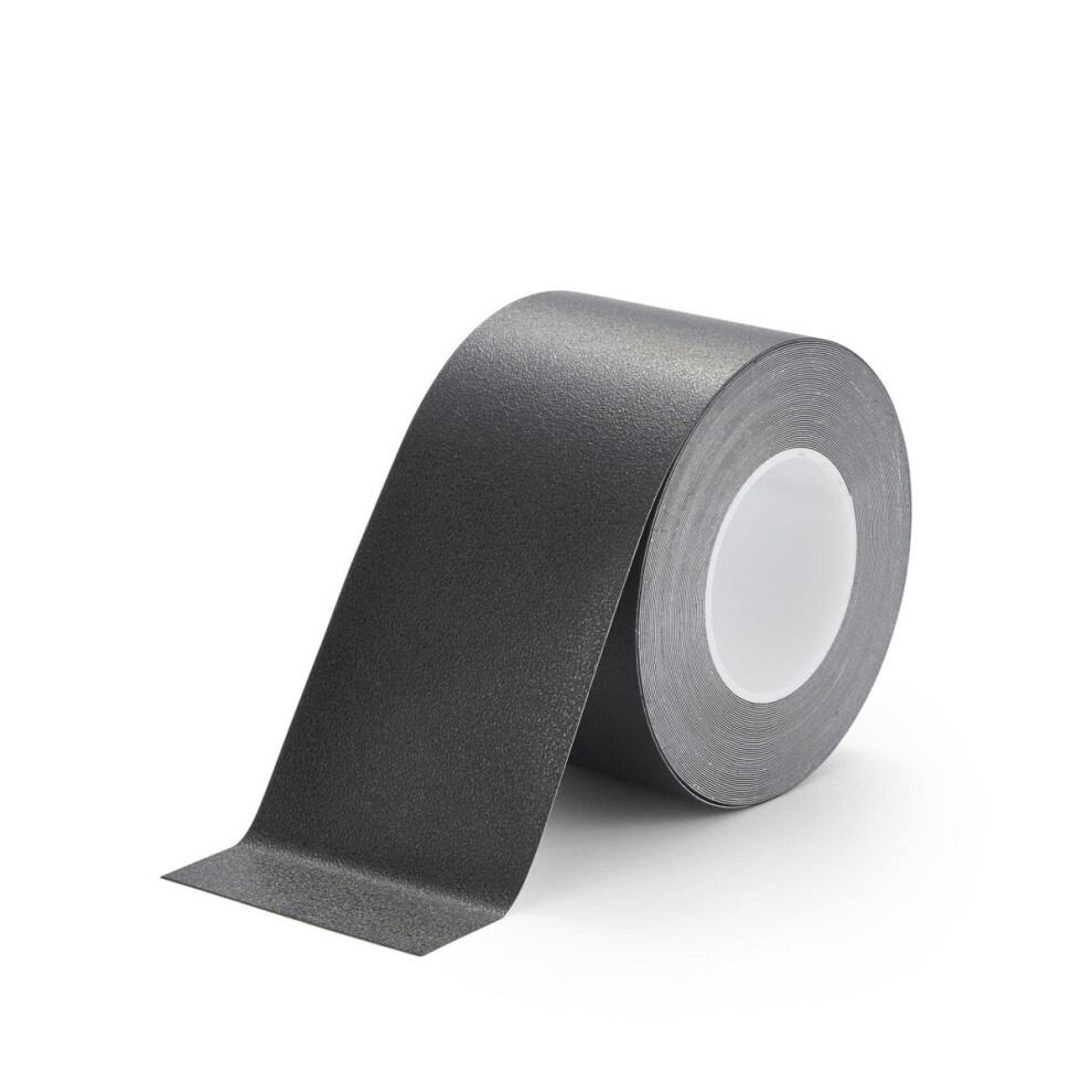 (Black, 150Mm X 18.3M) Resilient Soft Touch Textured "Rubber Feel" Anti-Slip Tape 5061000042594