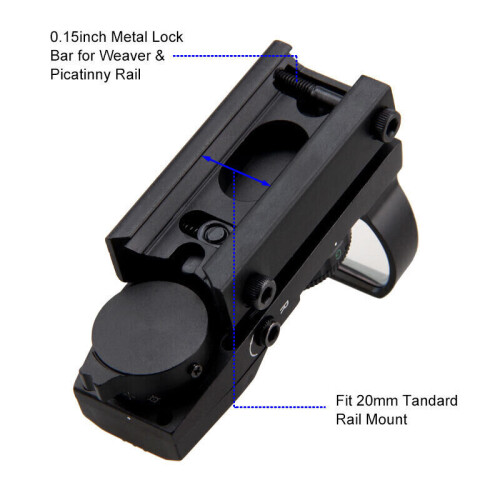 Holographic 4 Reticle Reflex Red&Green Dot Sight Scope 11/20mm Rail Mount 1