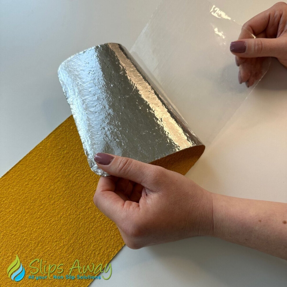 (Yellow) Conformable Anti Slip Tread Cleats Pre Cut Tiles 150Mm X 610Mm 5061000041580