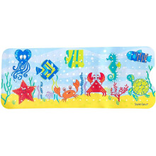 Non Slip Extra Long Ocean Scene Bath/Shower Mat for Children, 100x40cm