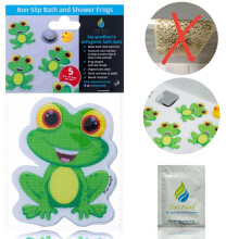 Anti Slip Kids Bath Stickers - Friendly Frog (5x Pack )