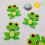 Anti Slip Kids Bath Stickers - Friendly Frog (5x Pack ) 7
