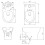 Bathroom Corner Toilet Close Coupled Space Saving WC Pan Cistern Soft Close Seat 3