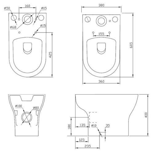 Bathroom Corner Toilet Close Coupled Space Saving WC Pan Cistern Soft Close Seat 2