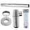SPARES2GO Bottle Waste Trap 32mm Adjustable Chrome Silver 35mm Pipe Kitchen Bathroom Sink Basin Set 8