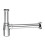 SPARES2GO Bottle Waste Trap 32mm Adjustable Chrome Silver 35mm Pipe Kitchen Bathroom Sink Basin Set 9