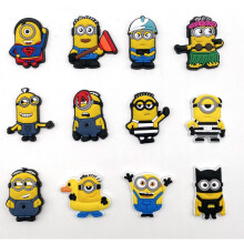 12PCS  Minions Themed Shoe Charms Shoe Buckle for Crocs Jibbitz, Cool Shoe