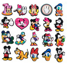 20X Mickey Minnie Shoe Charms Shoe Buckle for Crocs Jibbitz, Cool Shoe