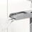 Roubaix Countertop Basin with High Rise Basin Mixer Tap Bundle - White 5