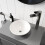 Morlaix Countertop Basin with High Rise Basin Mixer Tap Bundle - White 3