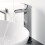Roubaix Countertop Basin with High Rise Basin Mixer Tap Bundle - White 4