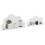 (White) Floating Wall Shelves Display Cloud shaped Shelf Home Office Set Of 2 3
