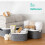 LIVIVO (5L) LIVIVO 1Pc Plastic Storage Basket - Grey 3