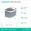 LIVIVO (5L) LIVIVO 1Pc Plastic Storage Basket - Grey 5