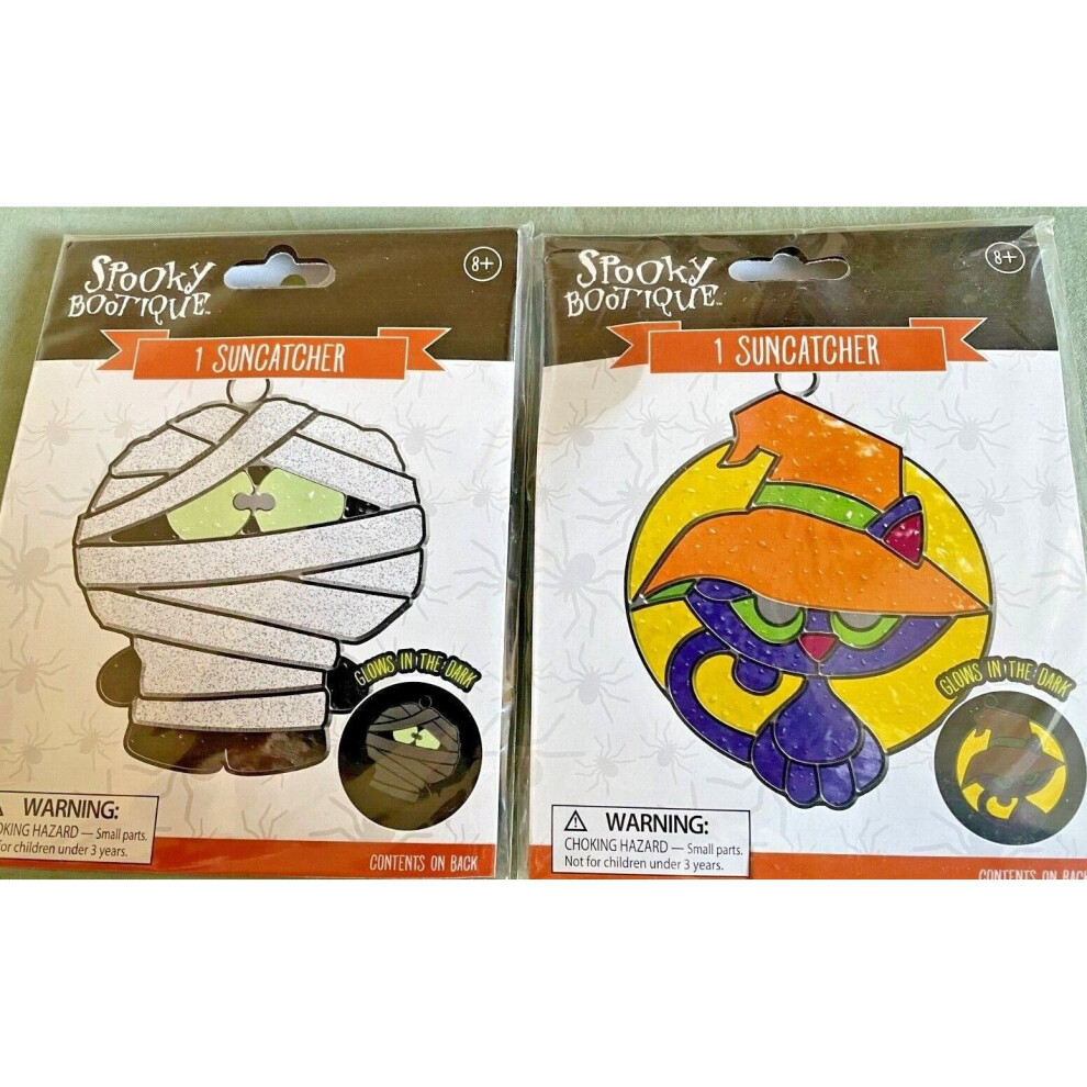 Makit and Bakit Halloween Glow in the Dark Cat and Mummy Craft Kit