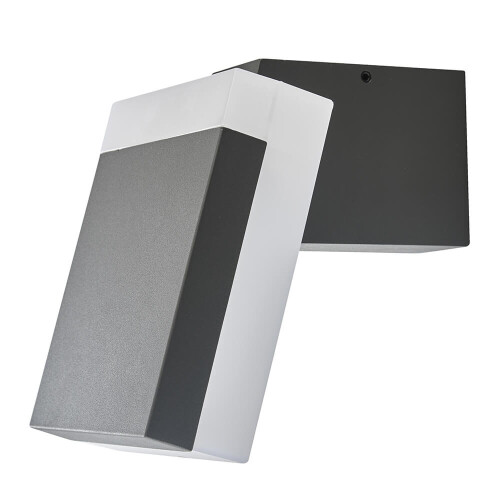 Trueshopping Biard Grey Angled Square Wall Light 2