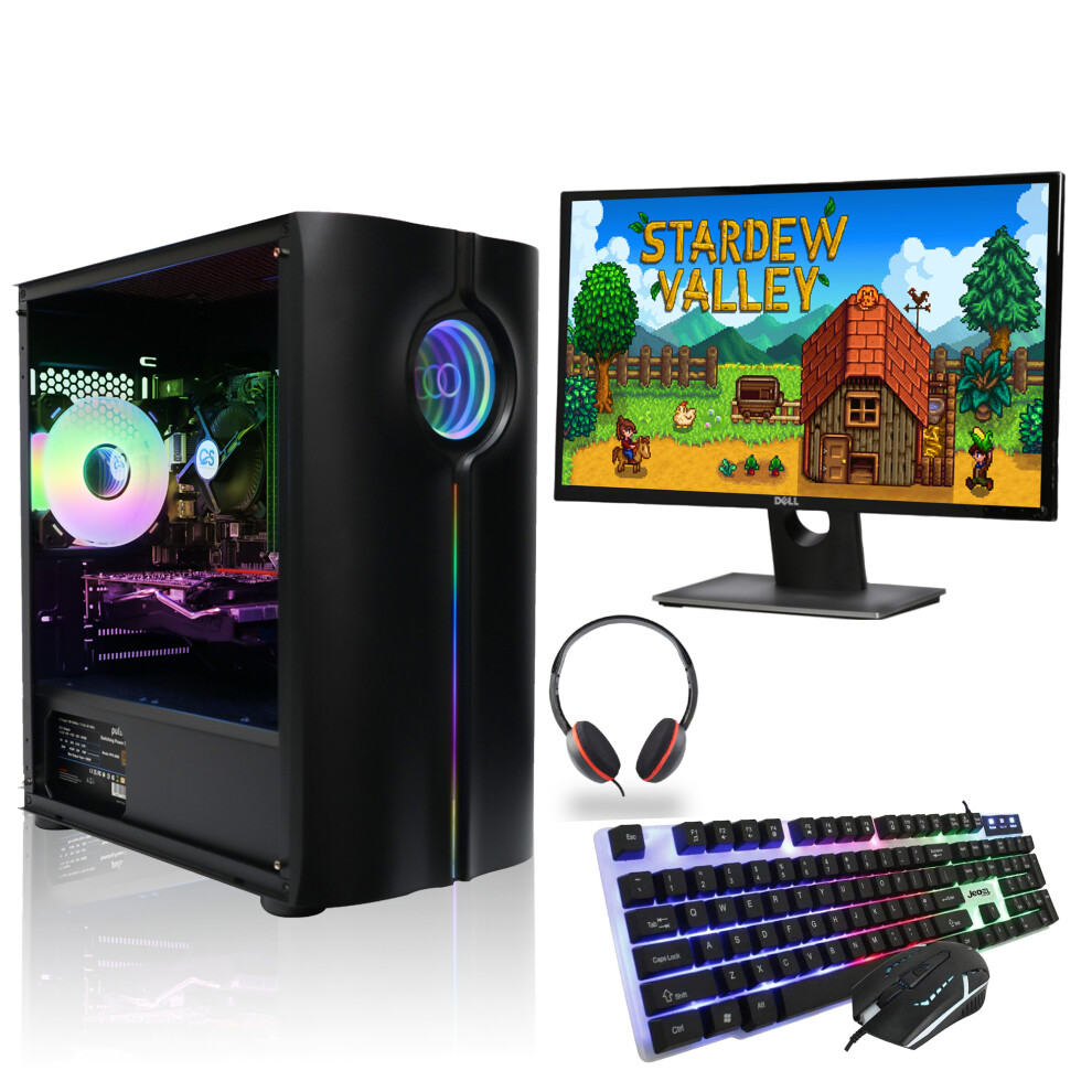 Gaming PC Intel Core i7 Bundle 8GB RAM 240GB SSD Nvidia GT710 W10 HDMI