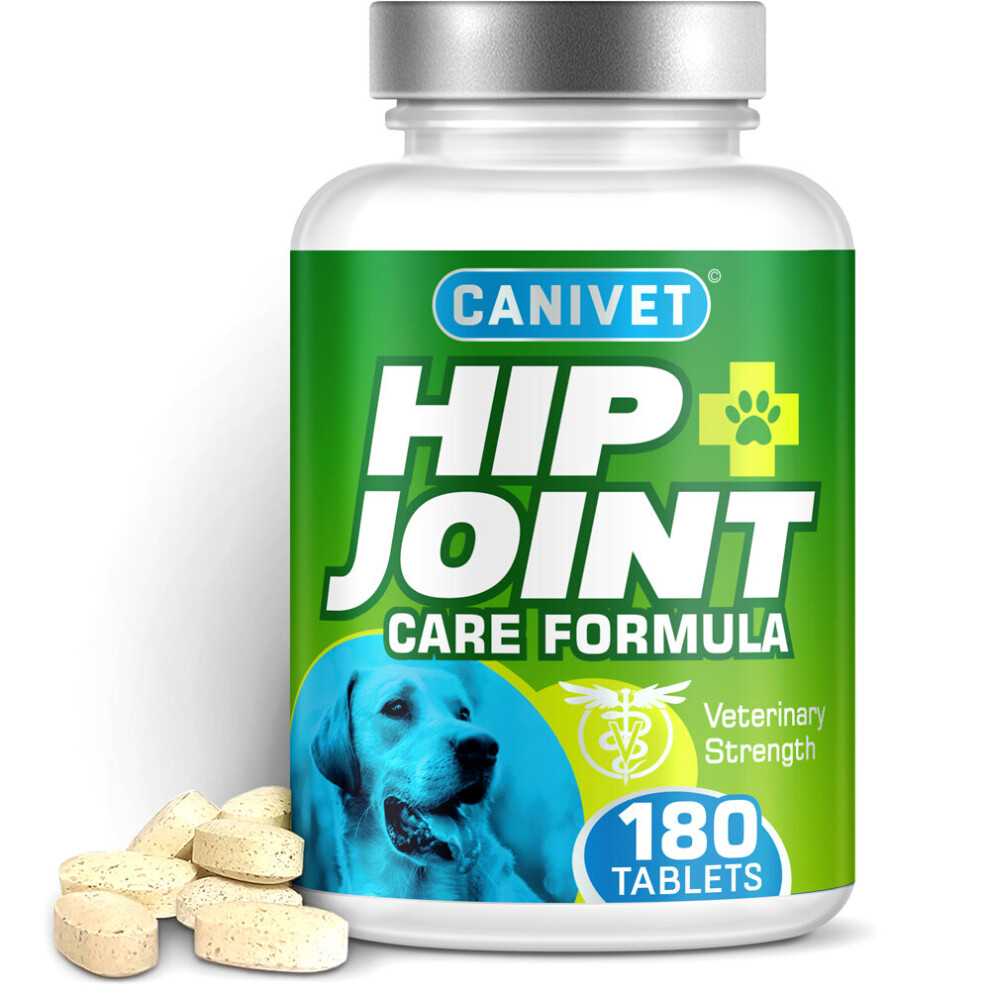 (180 Tablets) CANIVET Joint Supplements For Dogs - With Glucosamine and Chondroitin