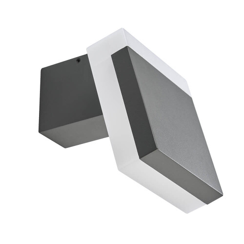 Trueshopping Biard Grey Angled Square Wall Light 1