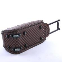 (Large Coffee) Hampton&Stewart Ladies Travel Holdall Bag With Wheels