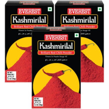 (Pack of 3, Kashmirlal Chilly Powder 100g) Everest Seasoning Masala Powder - Mixture of Spice