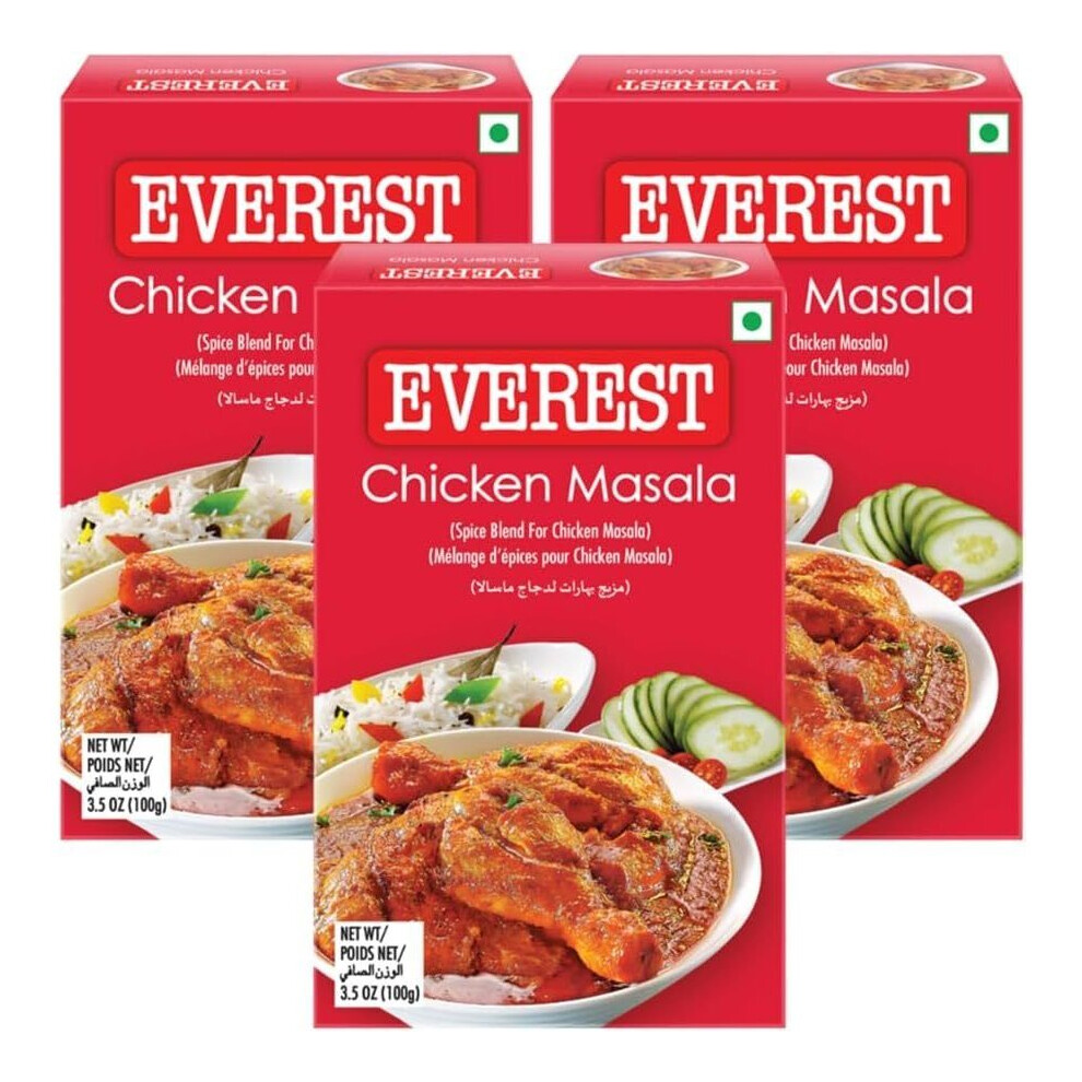 (Pack Of 3, Chicken Masala 100g) Everest Seasoning Masala Powder - Mixture Of Spice