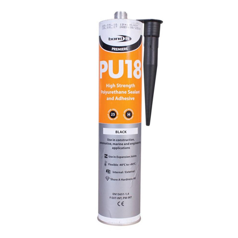 Bond It PU18 Sealant/Adhesive - Black 310ml