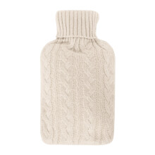 (Cream) LIVIVO 2L Large Natural Rubber Hot Water Bottle
