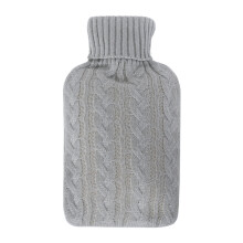 (Grey) LIVIVO 2L Large Natural Rubber Hot Water Bottle
