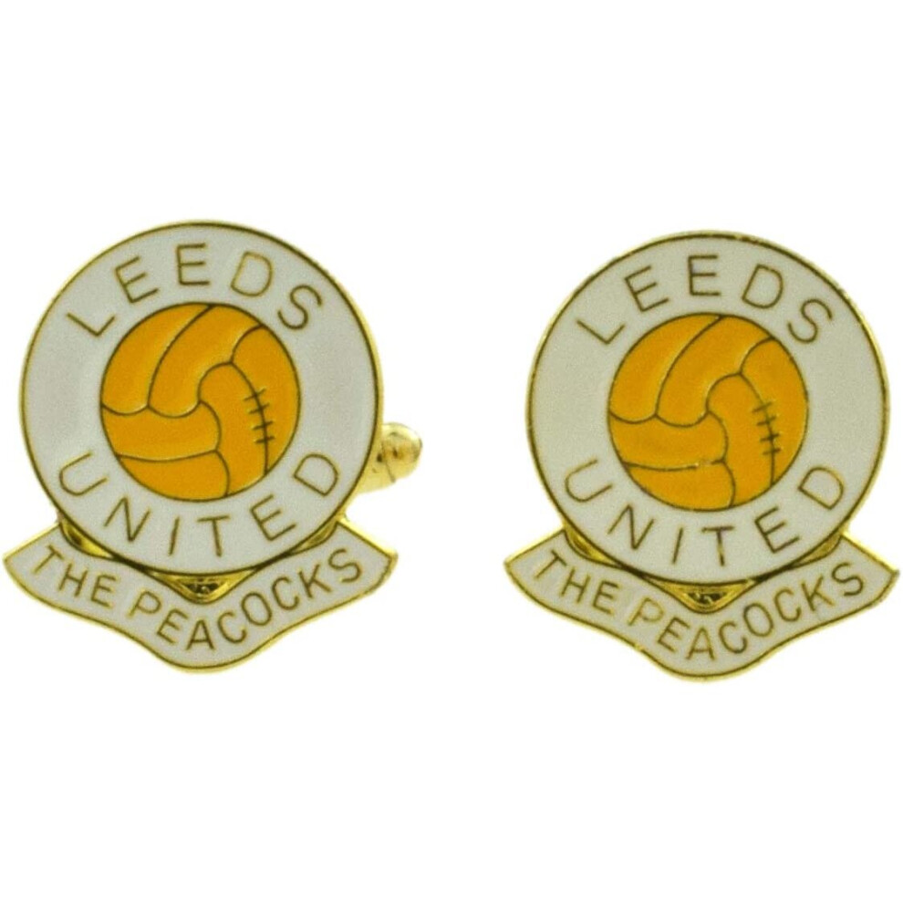 Knight Leeds United Football Club Cufflinks Gold