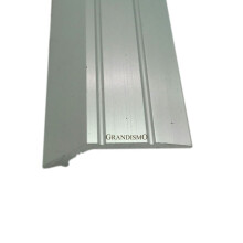 (9ft, Silver) Vinyl Ramp Edge Threshold Strip Vinyl to Vinyl