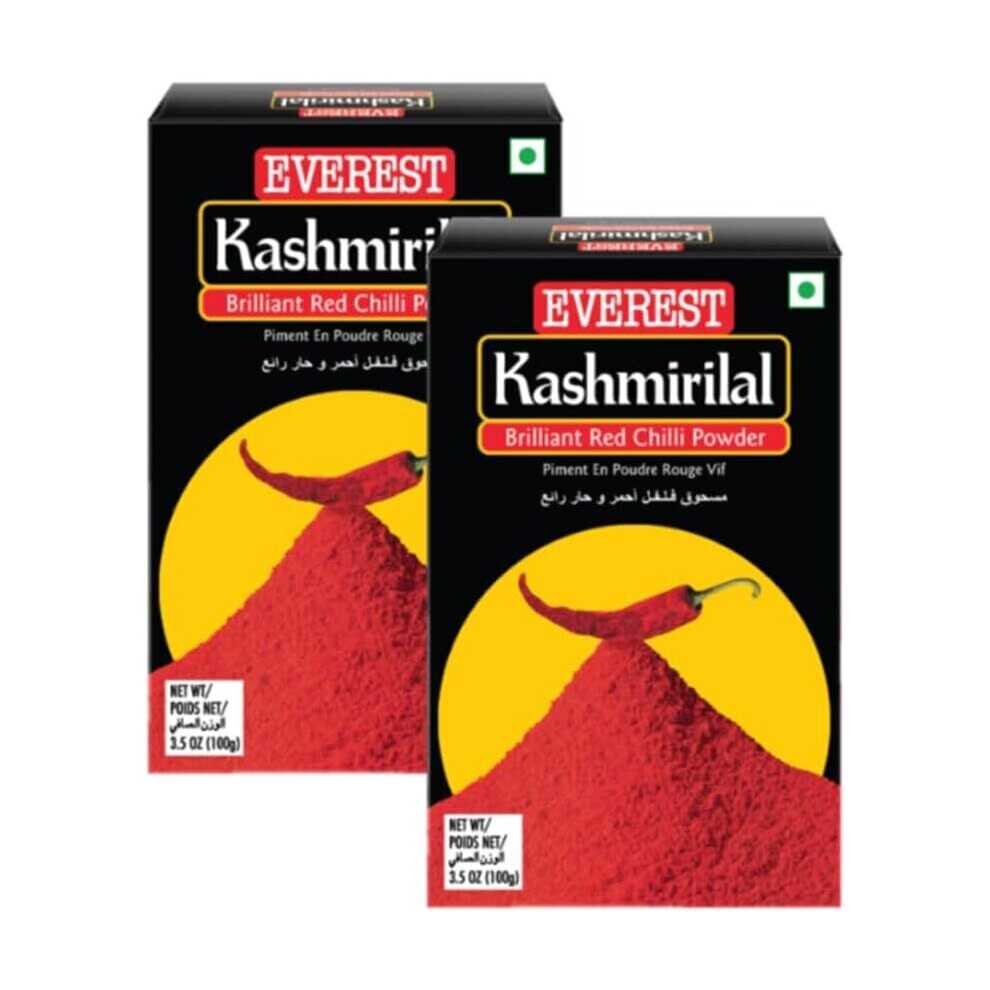 Everest (Pack Of 2, Kashmirlal Chilly Powder 100G) Seasoning Masala Powder - Mixture Of Spice