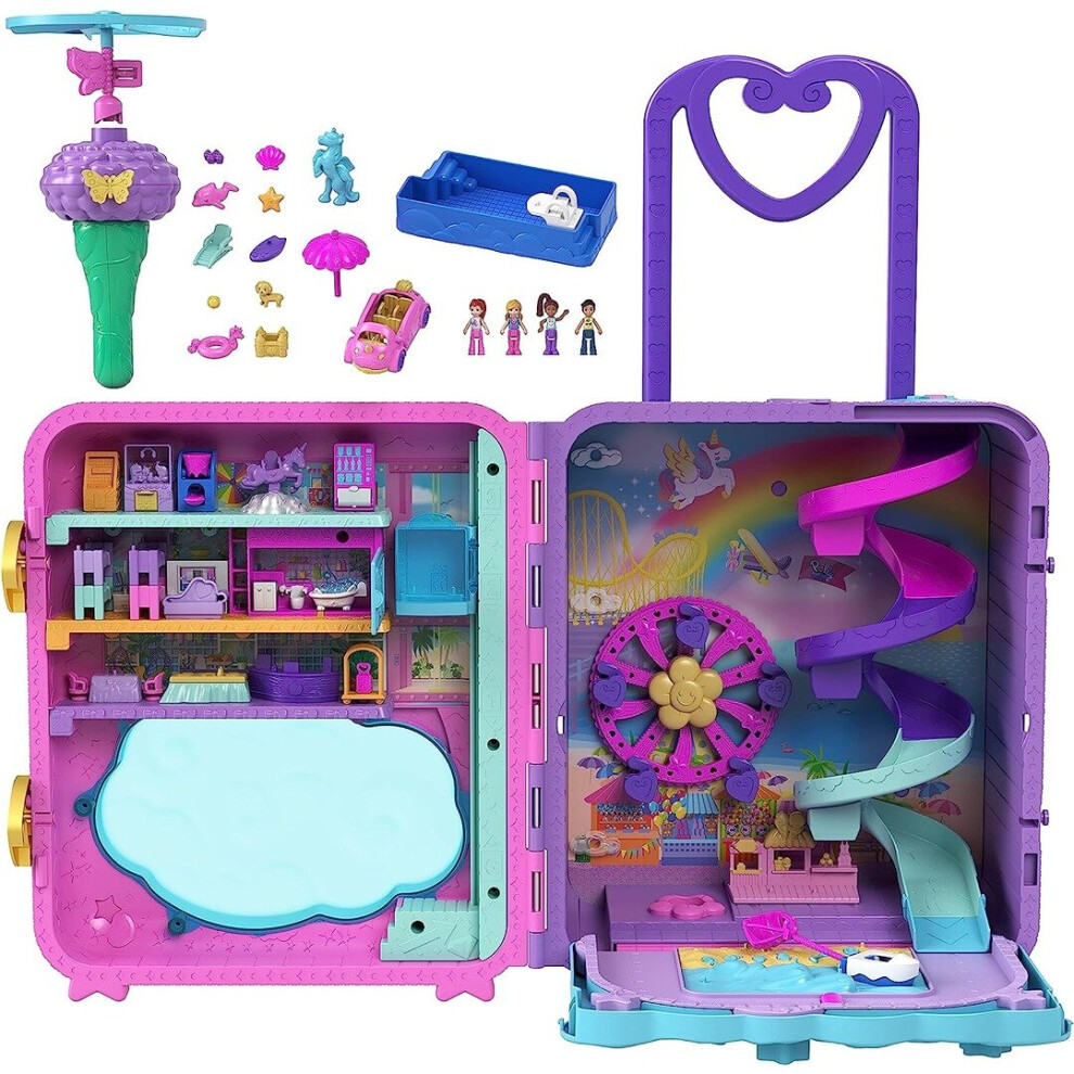 Polly Pocket Pollyville Resort Roll Away