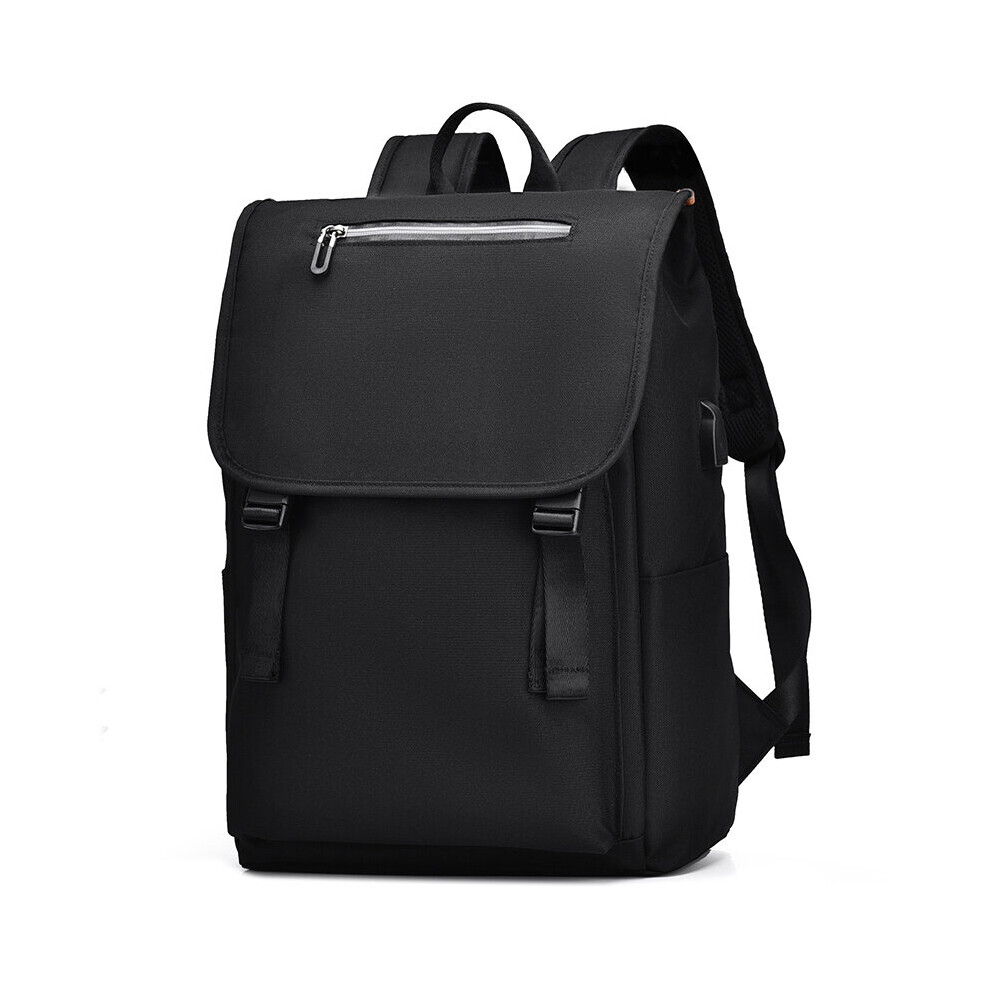 Mens Backpack 14 Inch Laptop Bag Male Usb Business Trip Commuter Anti-Theft Back Pack Short-Distance Travel Bag Youth Schoolbag Black 885654992945