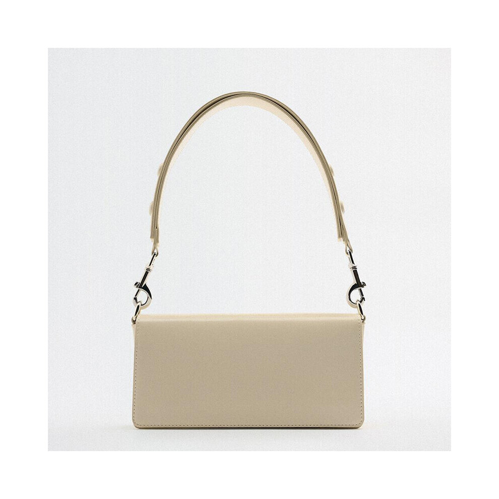 ZA Womens Bag Handbags Women Bags Hand-held Small Square Satchel Handbag Beige Bag-image-OPC-PC72CBF-NEW