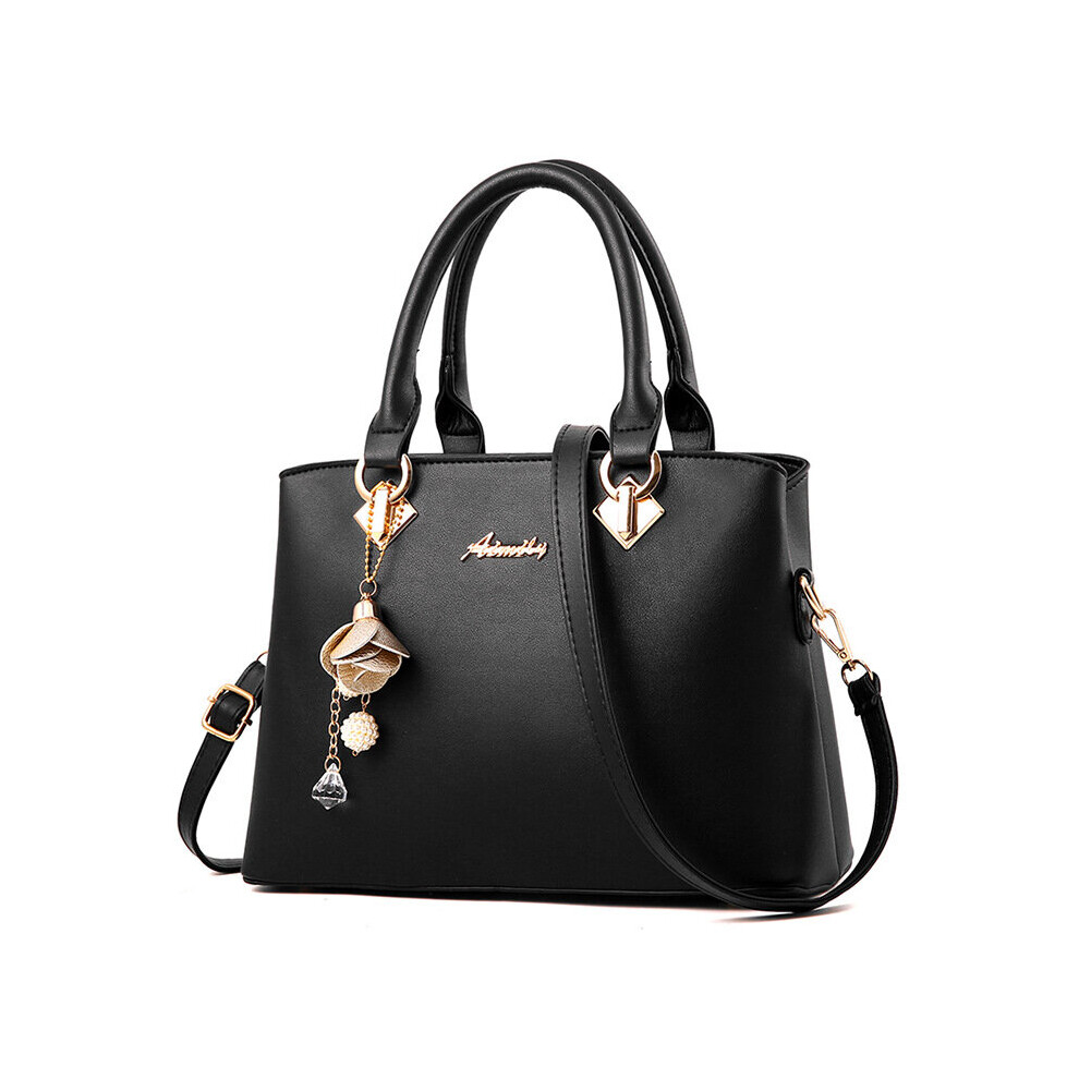 Vintage Women Handbags Colorful Tote Bag Top-handle Bags Flower Pendants Ladies Shoulder Bags Satchels Bag-image-OPC-PC729JJ-NEW