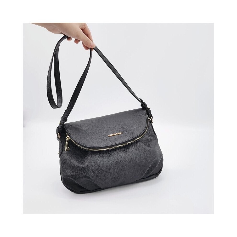 Womens PU Leather Messenger Bag Womens Casual Handbag Large Capacity Girl Bag Youth Solid Shoulder Bags-image-OPC-PC72J68-NEW